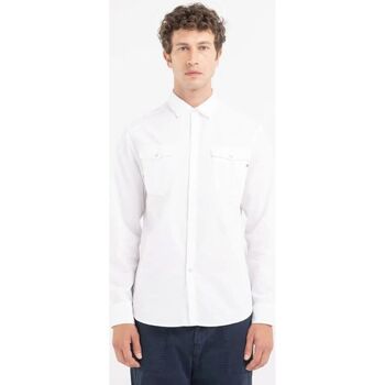 Abbigliamento Uomo Camicie maniche lunghe Replay M4078 8400401-001 Bianco