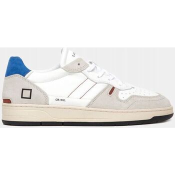 Scarpe Uomo Sneakers Date M401-C2-NY-WE - COURT 2.0-WHITE BLUETTE Bianco