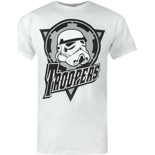 Abbigliamento Uomo T-shirts a maniche lunghe Disney Imperial Troopers Bianco