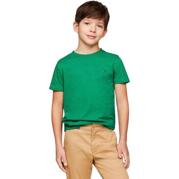 Abbigliamento Bambino T-shirt & Polo Tommy Hilfiger ESSENTIAL COTTON TEE S/S Verde