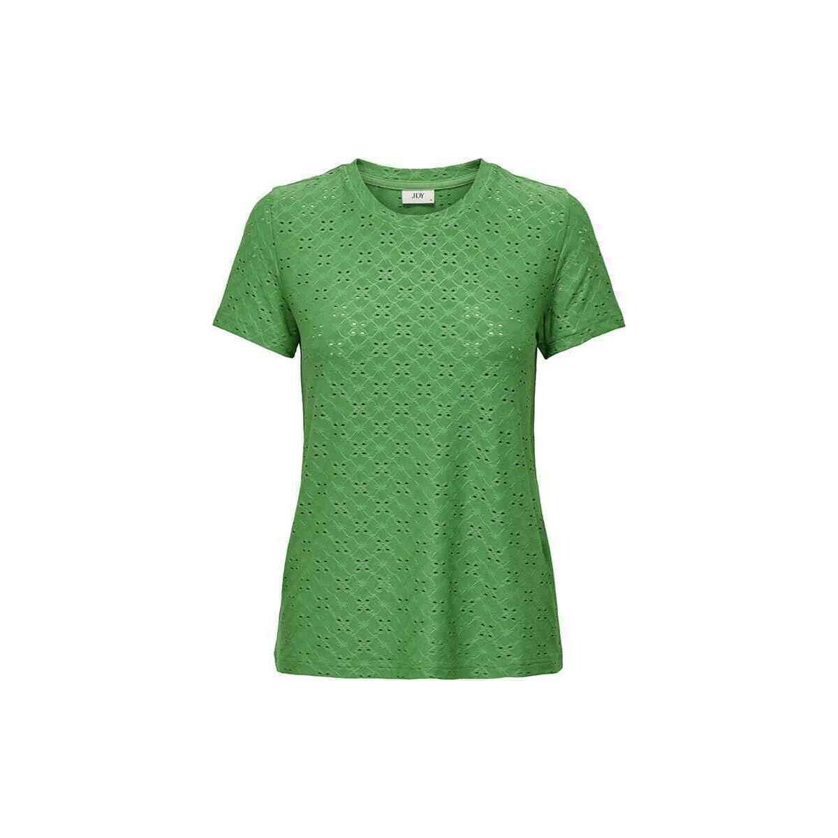 Abbigliamento Donna T-shirt maniche corte JDY JDYCATHINKA S/S TAG TOP JRS NOOS Verde