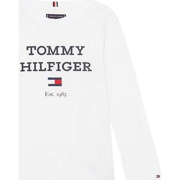 Abbigliamento Bambino T-shirts a maniche lunghe Tommy Hilfiger TH LOGO TEE L/S Bianco