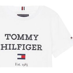 Abbigliamento Bambino T-shirt maniche corte Tommy Hilfiger TH LOGO TEE S/S Bianco