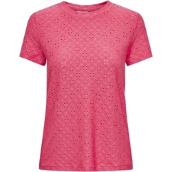 Abbigliamento Donna T-shirt maniche corte JDY JDYCATHINKA S/S TAG TOP JRS NOOS Rosa