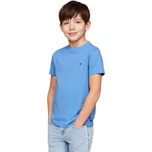 Abbigliamento Bambino T-shirt maniche corte Tommy Hilfiger ESSENTIAL COTTON TEE S/S Blu