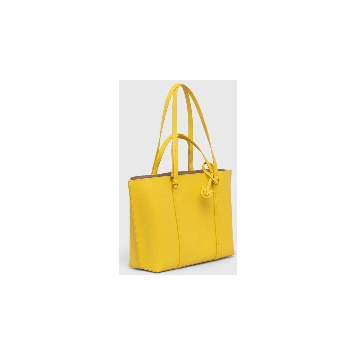 Borse Donna Tote bag / Borsa shopping Pinko CARRIE SHOPPER BIG PELLE BOTTALATA Giallo-H85Q-giallo