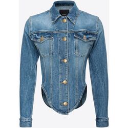 Abbigliamento Donna Giacche in jeans Pinko BENACO GIUBBINO DENIM STRETCH Blu