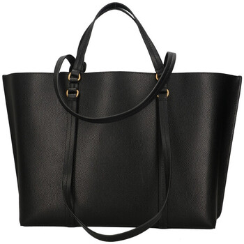 Borse Donna Tote bag / Borsa shopping Pinko CARRIE SHOPPER BIG PELLE BOTTALATA Nero