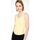 Abbigliamento Donna Top / T-shirt senza maniche Pinko CALCOLATORE CANOTTIERA COSTINA DI COTONE Giallo-H23-YELLOW
