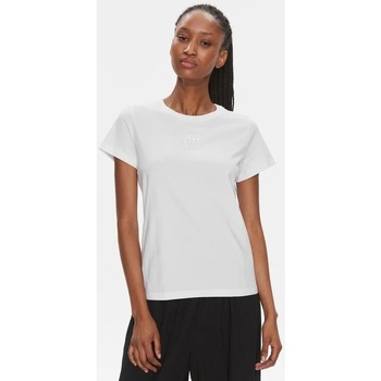Abbigliamento Donna T-shirt maniche corte Pinko BUSSOLOTTO T-SHIRT JERSEY LOGO  EFFE Bianco