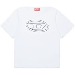 Abbigliamento Unisex bambino T-shirt & Polo Diesel J01788-0BEAF TJUSTBIGOVAL OVER-K100 Bianco