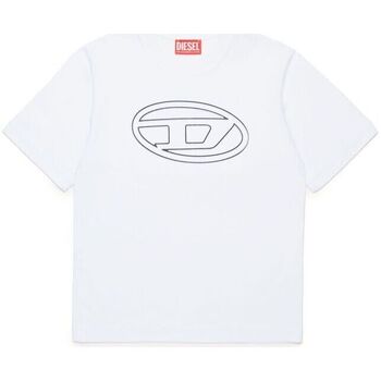 Abbigliamento Unisex bambino T-shirt & Polo Diesel J01788-0BEAF TJUSTBIGOVAL OVER-K100 Bianco