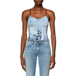 Abbigliamento Donna Top / T-shirt senza maniche Diesel A13300 0QIAD T-LYE-01 Blu
