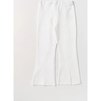 Abbigliamento Bambina Pantaloni morbidi / Pantaloni alla zuava Pinko Up INTERLOCK FLARE PANTS BABY Bianco