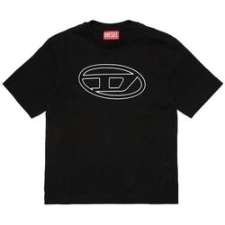 Abbigliamento Unisex bambino T-shirt & Polo Diesel J01788-0BEAF TJUSTBIGOVAL OVER-K900 Nero