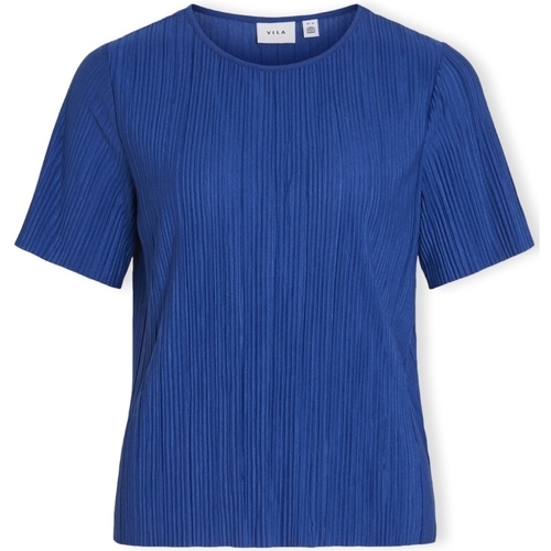 Abbigliamento Donna Top / Blusa Vila Noos Top Plisa S/S - True blue Blu