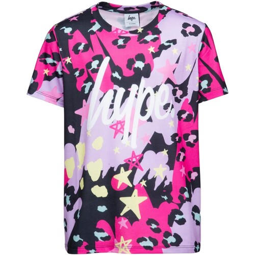 Abbigliamento Bambina T-shirts a maniche lunghe Hype Doodle Multicolore