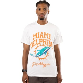 Abbigliamento T-shirts a maniche lunghe Hype Miami Dolphins Bianco