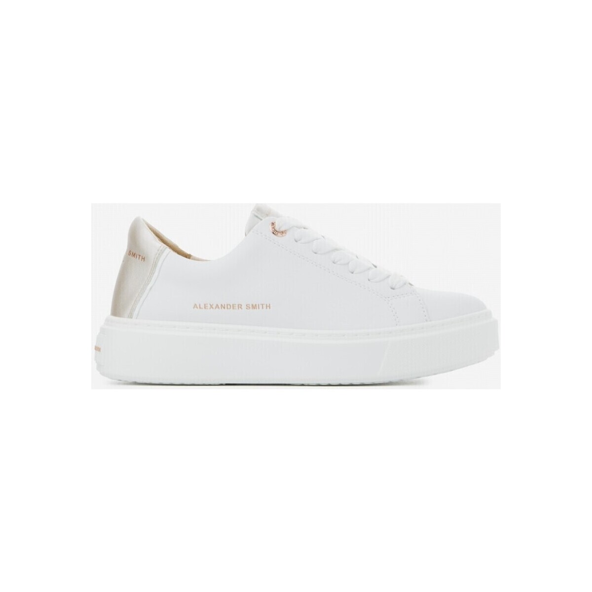 Scarpe Donna Sneakers Alexander Smith LONDON WOMAN WHITE SILVER Bianco