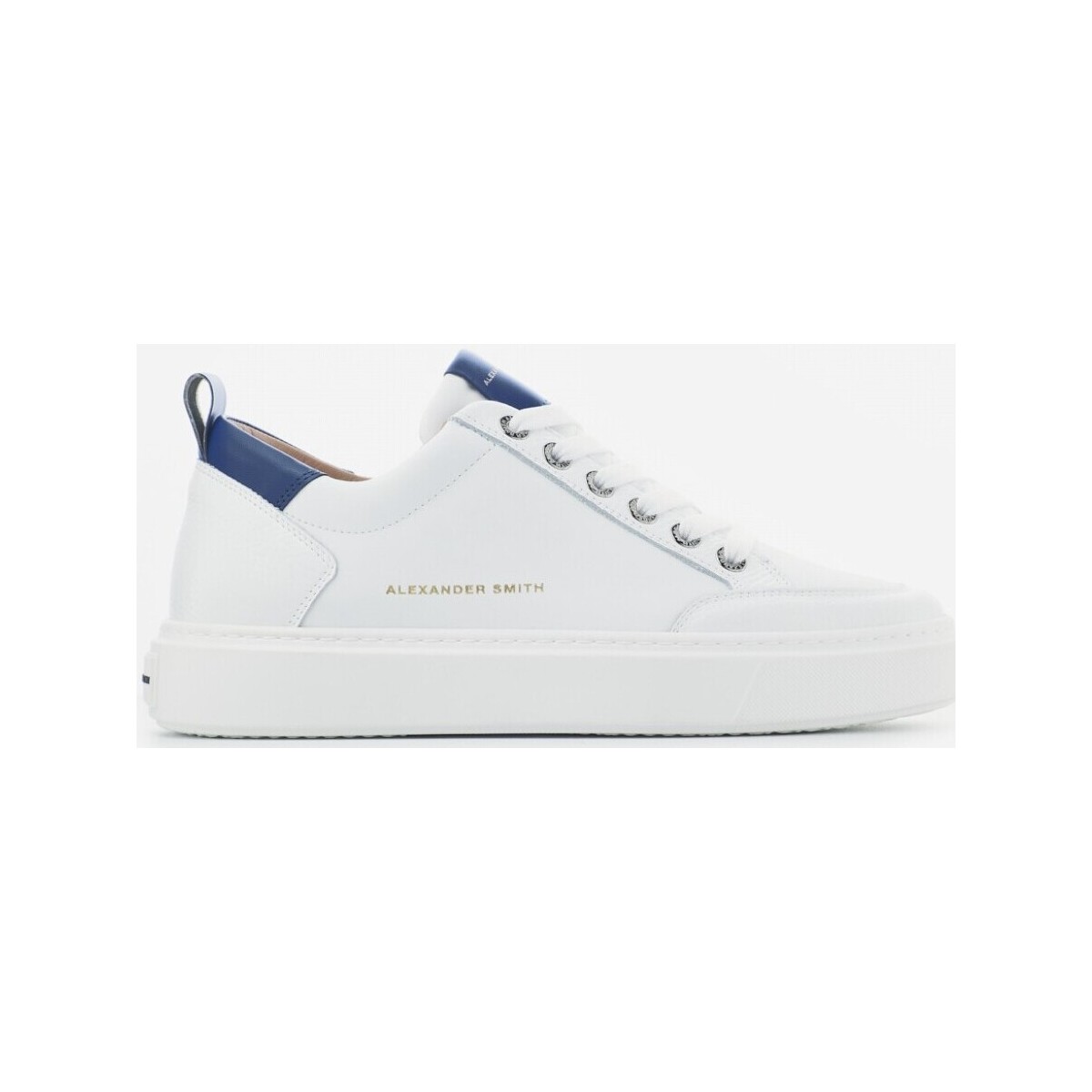 Scarpe Uomo Sneakers Alexander Smith BOND MAN WHITE BLUE Bianco