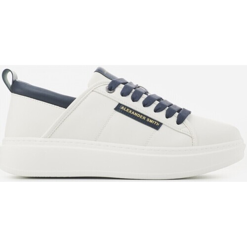 Scarpe Uomo Sneakers Alexander Smith ECO-WEMBLEY MAN WHITE BLUE Bianco