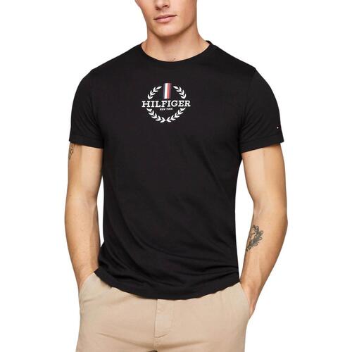 Abbigliamento T-shirt maniche corte Tommy Hilfiger  Nero