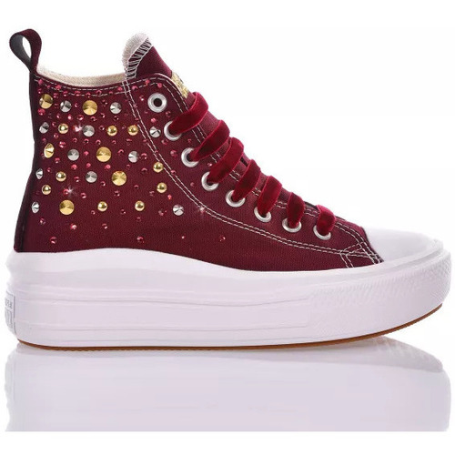 Scarpe Donna Sneakers Converse Move Red Christmas 