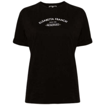 Abbigliamento Donna T-shirt maniche corte Elisabetta Franchi  Nero