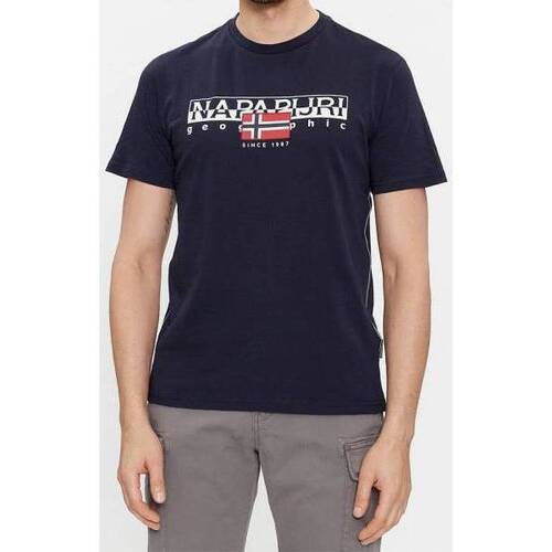 Abbigliamento Uomo T-shirt maniche corte Napapijri T-Shirt  uomo Aylmer Blu