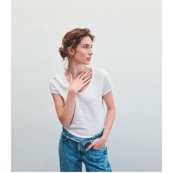 Abbigliamento Donna T-shirt maniche corte American Vintage  Bianco