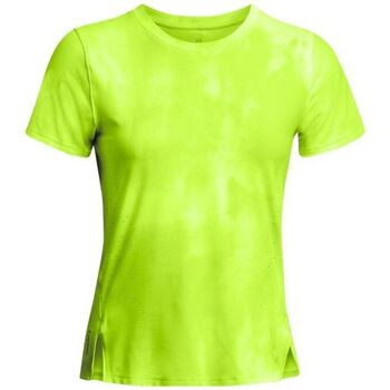 Image of T-shirt Under Armour T-shirt Launch Elite Printed Donna High Vis Yellow/Reflective