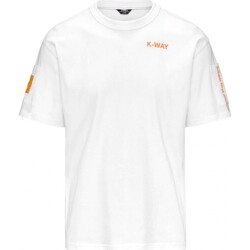 Abbigliamento Donna Giacche K-Way T-Shirt Fantome Sleeve Pocket Bianco Bianco
