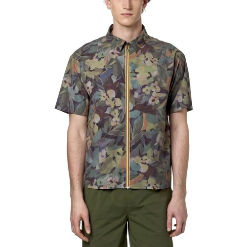 Abbigliamento Uomo T-shirt & Polo K-Way Camicia Liconcy Summer Graphic Verde