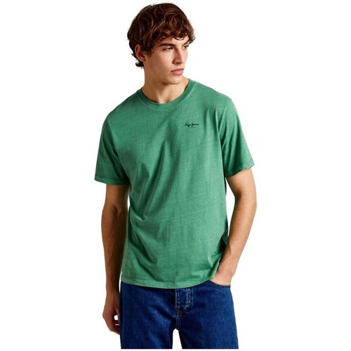 Abbigliamento Uomo T-shirt maniche corte Pepe jeans CAMISETA HOMBRE JACKO   PM508664 Verde