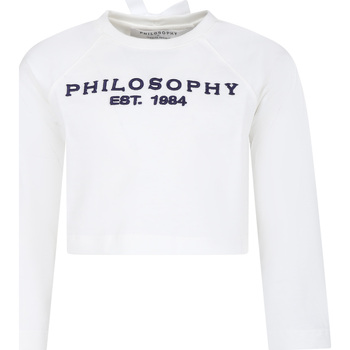Abbigliamento Bambina T-shirts a maniche lunghe Philosophy PFTS011 0 JF003 0053 Bianco