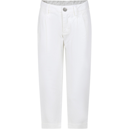 Abbigliamento Bambino Pantaloni da completo Dondup Kids DMPA047 0 LC005 B000 Bianco