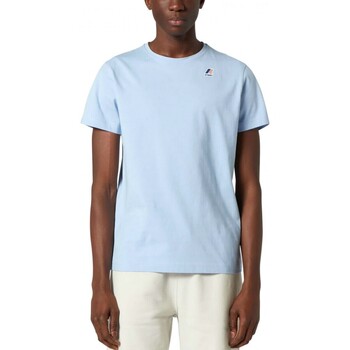Abbigliamento Uomo T-shirt & Polo K-Way T-Shirt Le Vrai Edouard Azure Marine Blu