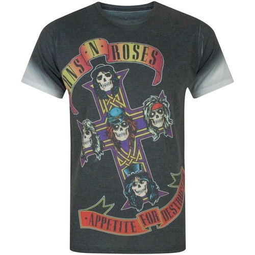 Abbigliamento Uomo T-shirts a maniche lunghe Guns N Roses Appetite Nero