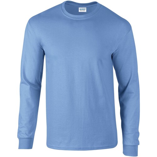 Abbigliamento T-shirts a maniche lunghe Gildan Ultra Blu
