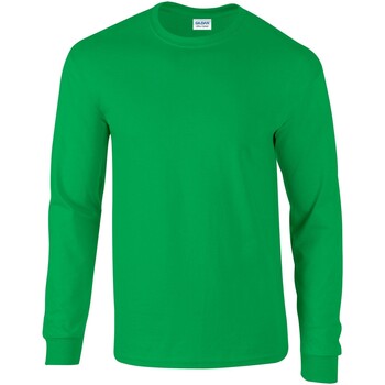 Abbigliamento T-shirts a maniche lunghe Gildan Ultra Verde