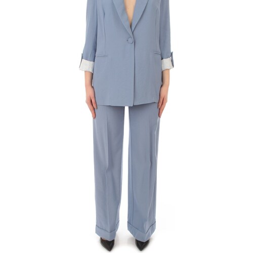 Abbigliamento Donna Pantaloni 5 tasche Twin Set 241TF2041 Blu