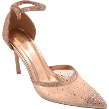 Image of Scarpe Malu Shoes Scarpe Scarpe decollete donna elegante punta tessuto champagne traspar