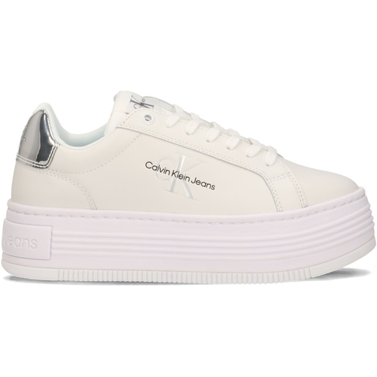 Scarpe Donna Sneakers Calvin Klein Jeans Bold Platform Bianco