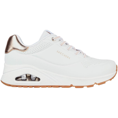 Scarpe Donna Sneakers Skechers 155196 UNO - SHIMMER AWAY Bianco