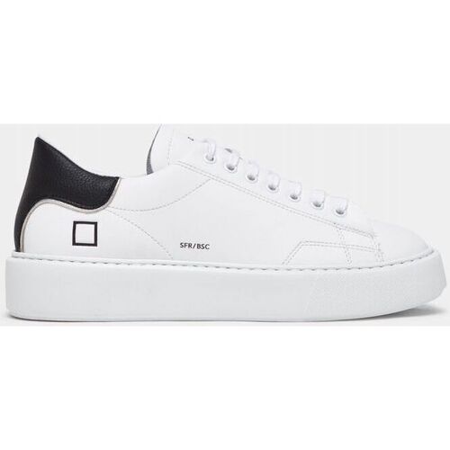 Scarpe Donna Sneakers Date W997-SF-CA-WB - SFERA CALF-WHITE BLACK Bianco