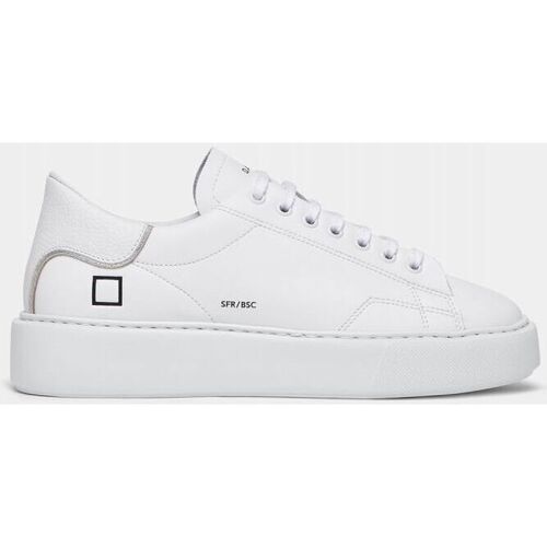 Scarpe Donna Sneakers Date W997-SF-CA-WH - SFERA CALF-TOTAL WHITE Bianco