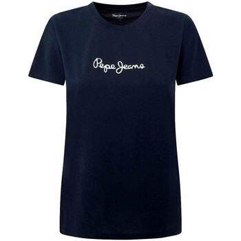 Abbigliamento Donna T-shirt maniche corte Pepe jeans CAMISETA MUJER LORETTE PEPE JANS PL505827 Blu