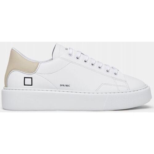 Scarpe Donna Sneakers Date W997-SF-CA-HB - SFERA CALF-WHITE BEIGE Bianco