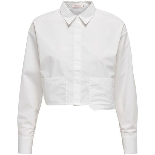 Abbigliamento Donna Camicie Only 15314349 PAULA-BRIGHT WHITE Bianco