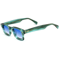 Image of Occhiali da sole Xlab EUBEA Occhiali da sole, Verde strisciato/Azzurro, 48 mm